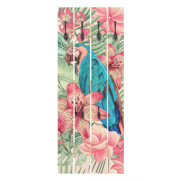 Tableaux de Andrea Haase Paradis floral Perroquet Tropical