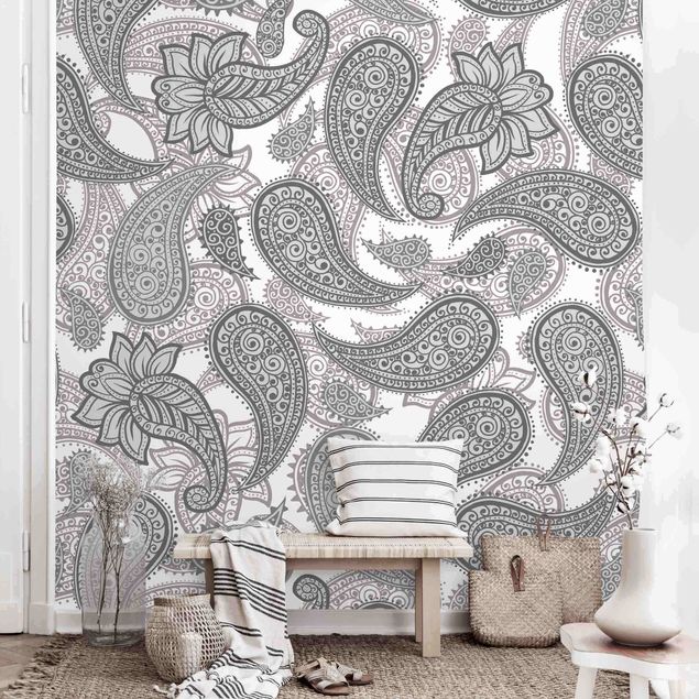 Déco murale cuisine Boho Mandala Pattern In Grey