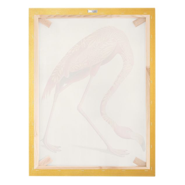 Impression sur toile - Boho Birds - Flamingo