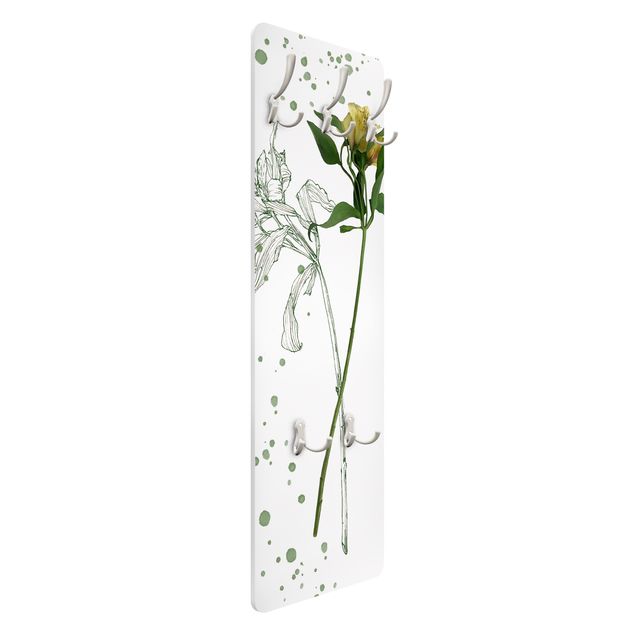 Porte-manteau - Botanical Watercolour - Lily