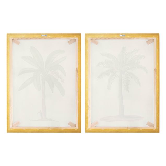 Impression sur toile - British Palm Tree Set