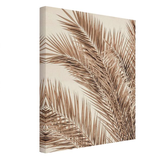 Tableaux Feuilles de palmier couleur bronze