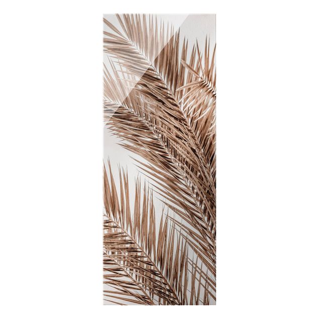 tableaux floraux Feuilles de palmier couleur bronze