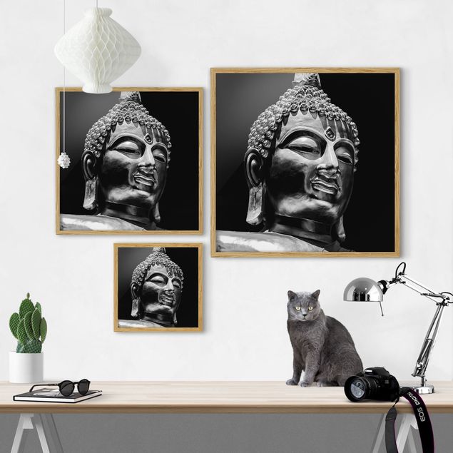 Tableaux de Uwe Merkel Visage de Statue de Bouddha