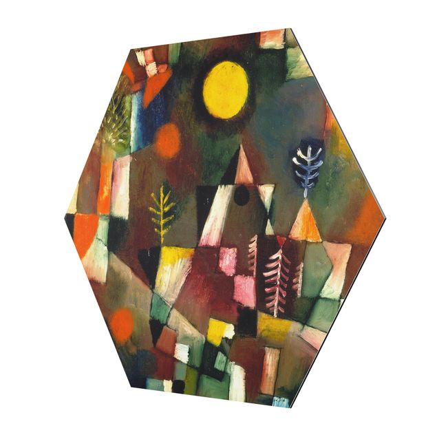 Tableau marron moderne Paul Klee - La pleine lune
