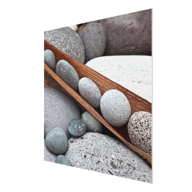 Tableaux zen Nature morte avec des pierres grises
