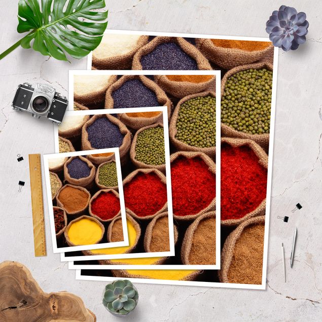 Poster cuisine - Colourful Spices