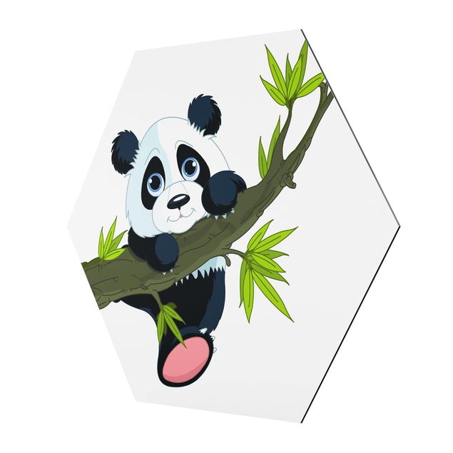 Tableaux animaux Panda grimpeur