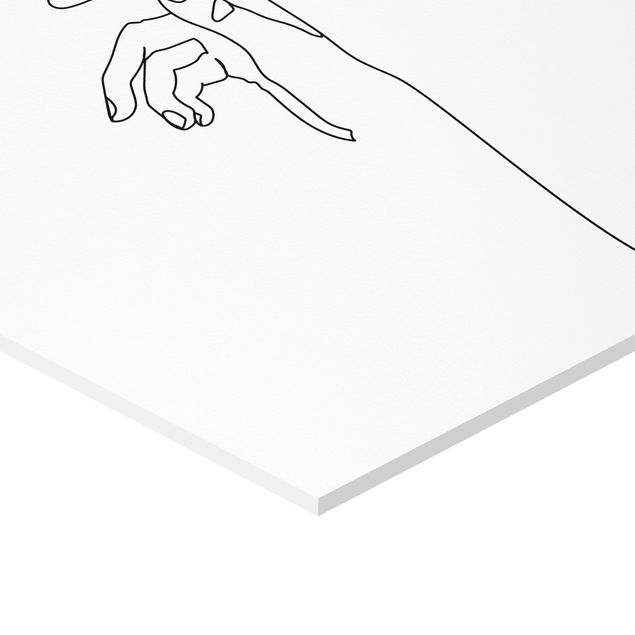 Hexagone en forex - Questioner Hand Line Art