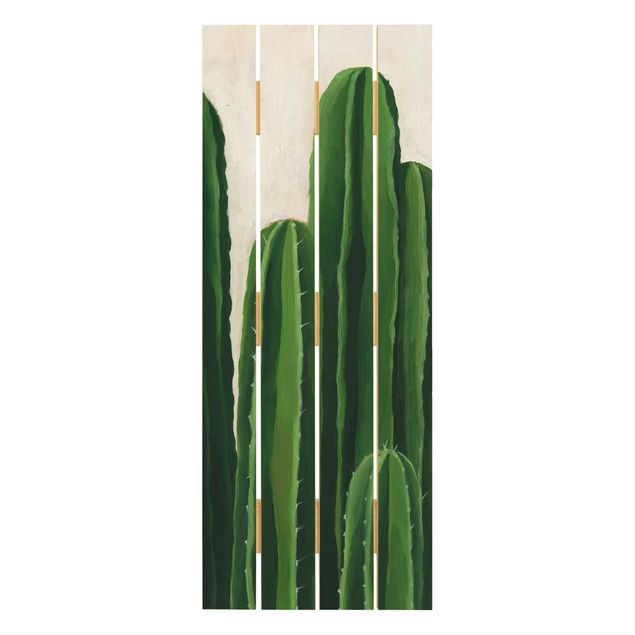 Tableaux en bois Plantes préférées - Cactus