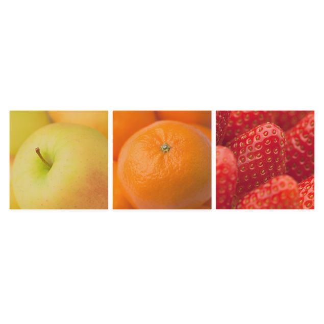 Impression sur toile 3 parties - Fresh Fruit