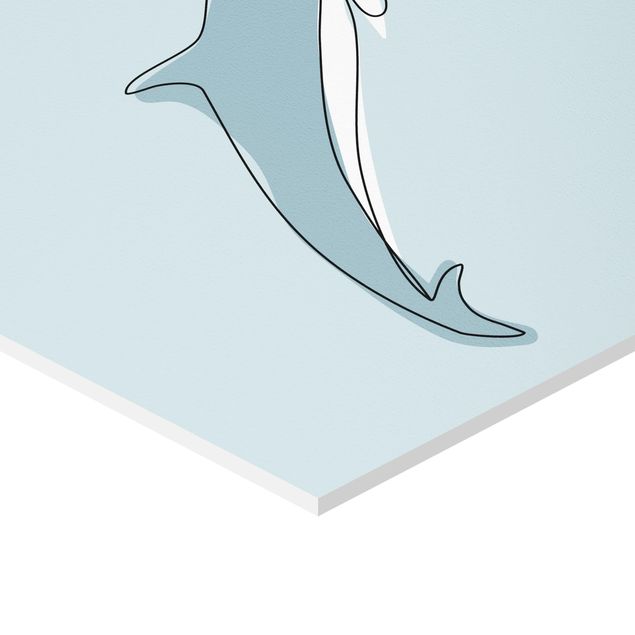 Hexagone en forex - Dolphin Line Art