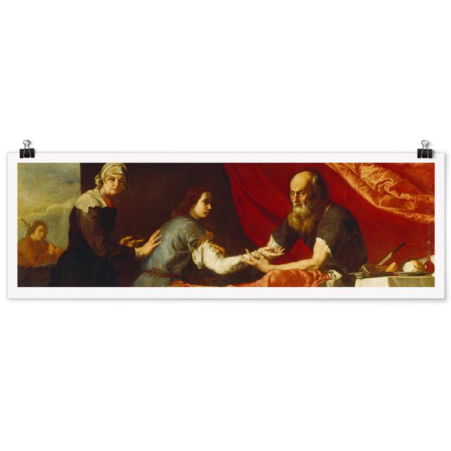 Tableaux modernes Jusepe De Ribera - Isaac bénissant Jacob