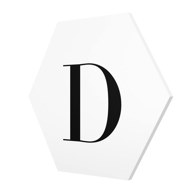 Tableaux Lettre Serif Blanc D