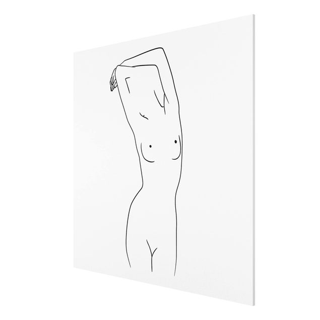 Tableaux moderne Line Art Nude Noir Et Blanc