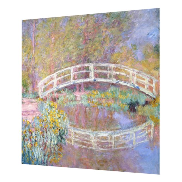 Fond de hotte verre Claude Monet - Pont du jardin de Monet
