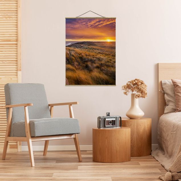 Tableaux paysage Lever de soleil sur la plage de Sylt