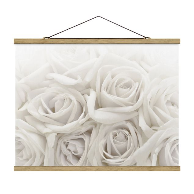 Tableau romantique amour White Roses