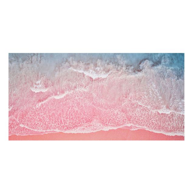 Fonds de hotte - Ocean In Pink - Format paysage 2:1