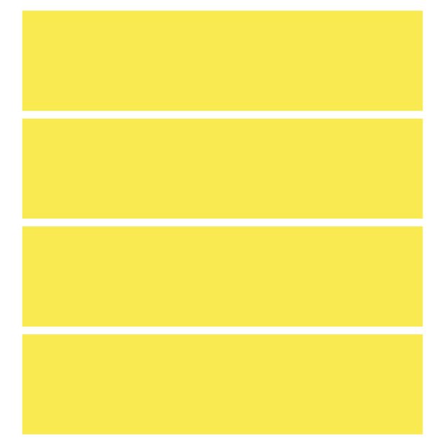 Papier adhésif pour meuble IKEA - Malm commode 4x tiroirs - Colour Lemon Yellow