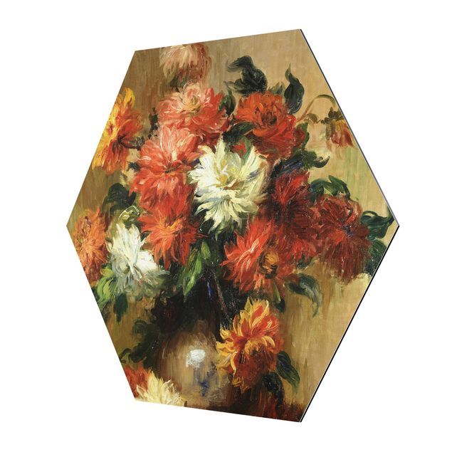 Tableau floral Auguste Renoir - Nature morte avec des dahlias