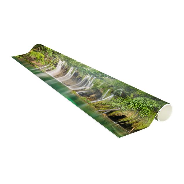tapis contemporain Chute d'eau Plitvice Lakes