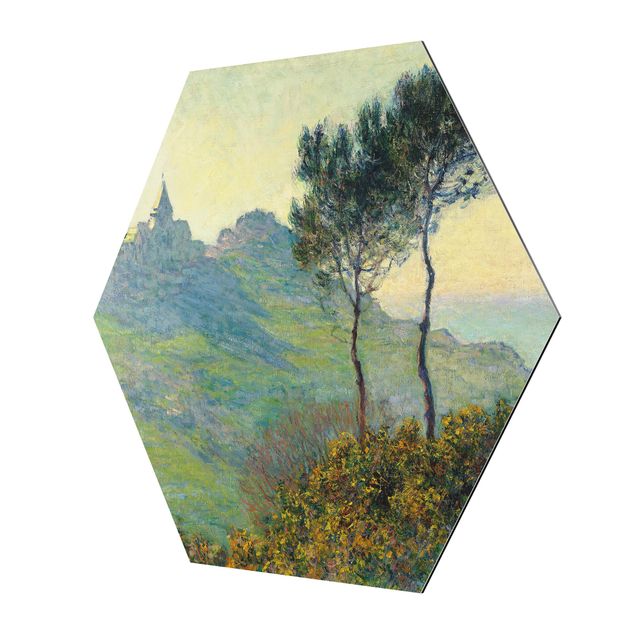 Tableau deco nature Claude Monet - L'église de Varengeville au soleil couchant