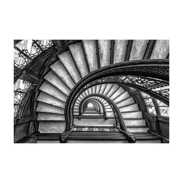 tapis blanc et noir Escalier de Chicago