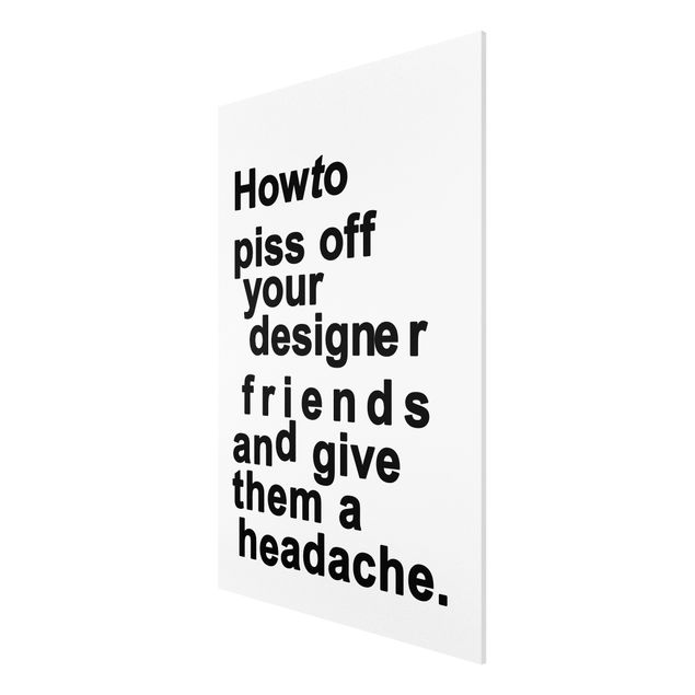 Tableaux citations Designers Headache
