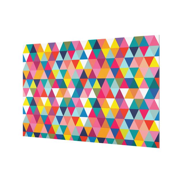 Fonds de hotte - Colourful Triangle Pattern - Format paysage 3:2