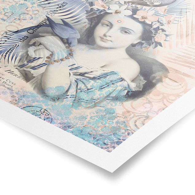 Tableaux de Andrea Haase Collage Vintage - Beauté Exotique
