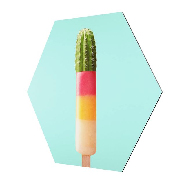 Tableau décoration Popsicle avec cactus