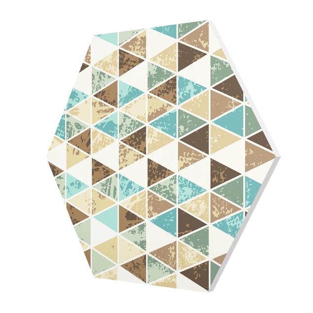 Tableau hexagon Motif répétitif en forme de triangle