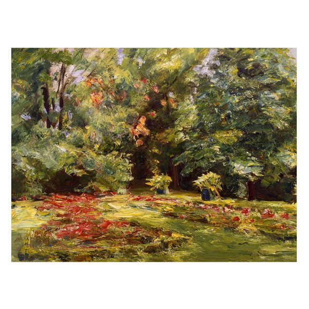 Tableau paysage Max Liebermann - Terrasse fleurie du Wannseegarten