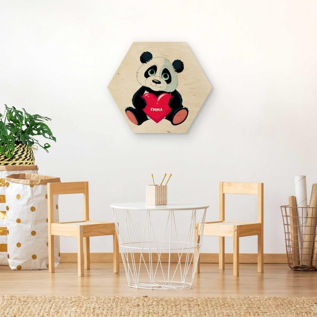 Tableaux Panda au cœur
