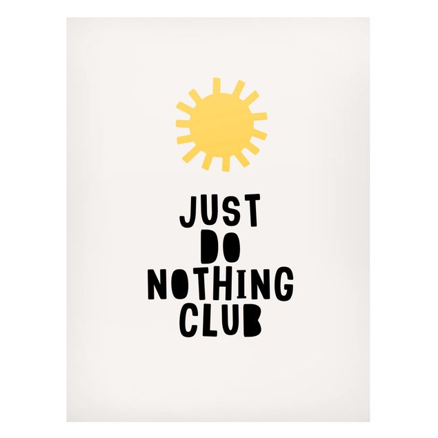 Tableaux magnétiques avec citations Do Nothing Club Jaune