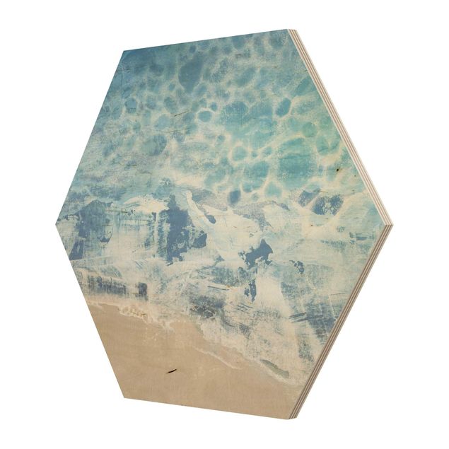 Hexagone en bois - Tides In Color II