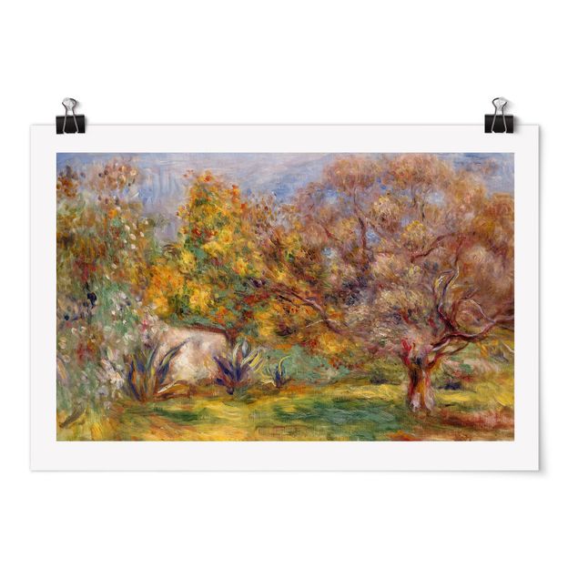 Tableaux arbres Auguste Renoir - Jardin d'oliviers