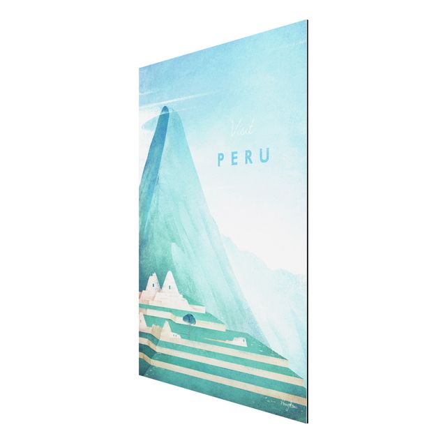 Tableau montagnes Poster de voyage - Pérou