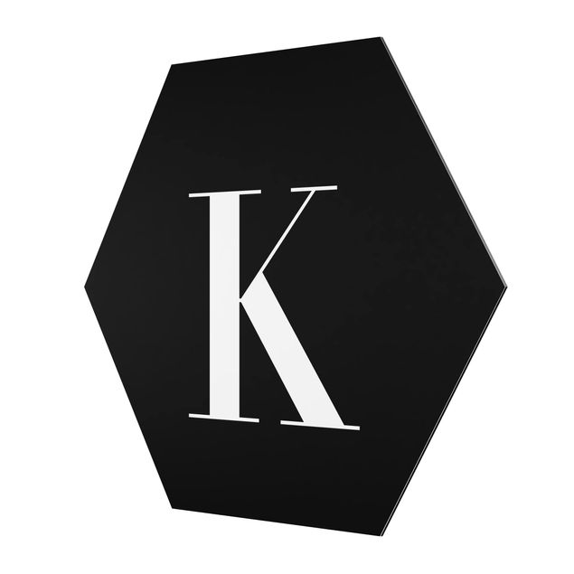 Tableaux Lettre Serif Noir K