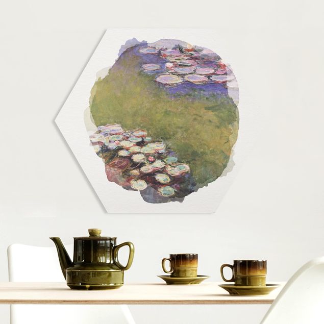 Tableaux paysage Aquarelles - Claude Monet - Nénuphars