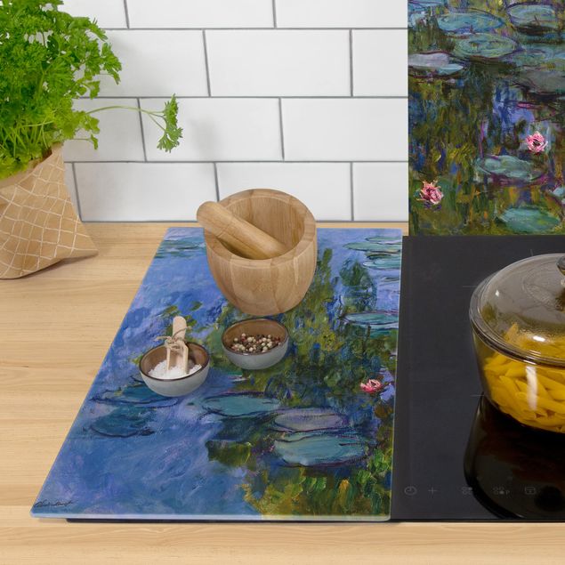 Cache plaques de cuisson fleurs Claude Monet - Nénuphars (Nympheas)