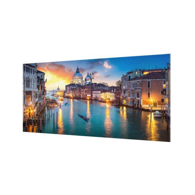 Fonds de hotte - Sunset in Venice - Format paysage 2:1