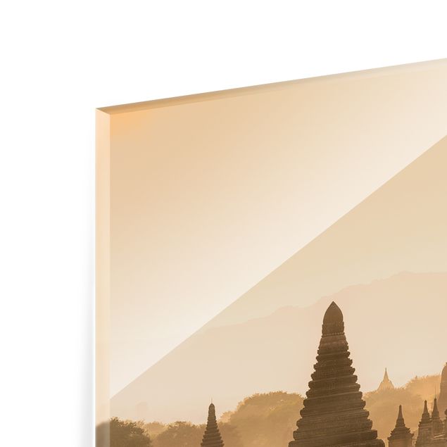 Fonds de hotte - Sun Setting Over Bagan - Carré 1:1