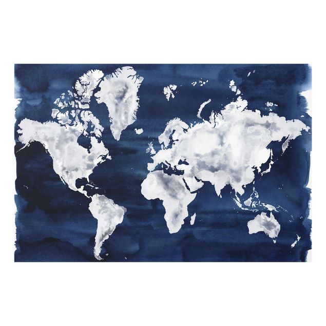 Fond de hotte - Water World Map Dark