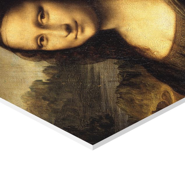 Tableau vert Leonardo da Vinci - La Joconde