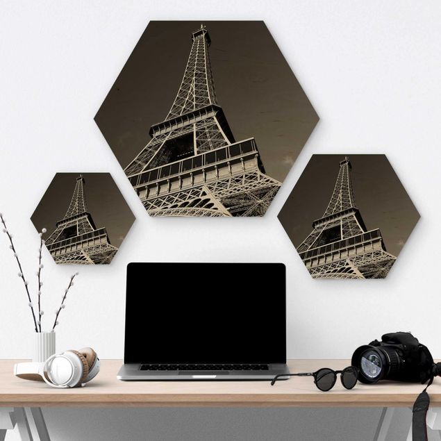 Hexagone en bois - Eiffel tower