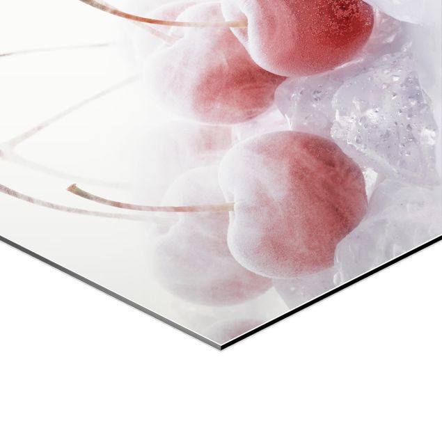 Hexagone en alu Dibond - Frozen Fruit