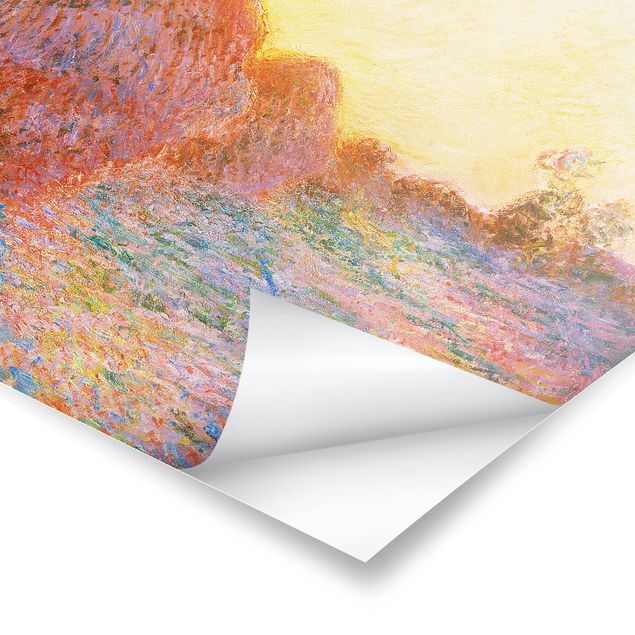 Posters paysage Claude Monet - Botte de foin au soleil