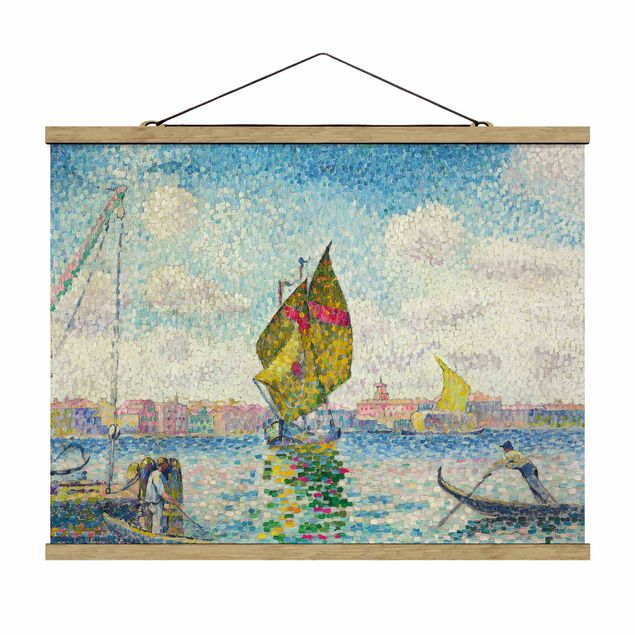 Courant artistique Postimpressionnisme Henri Edmond Cross - Voiliers sur la Giudecca ou Venise, Marine